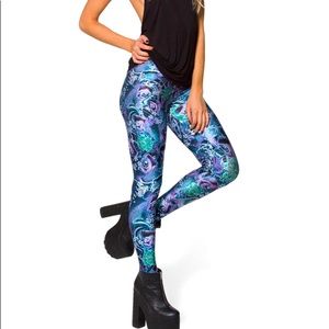 BlackMilk Clothing purple koi leggings